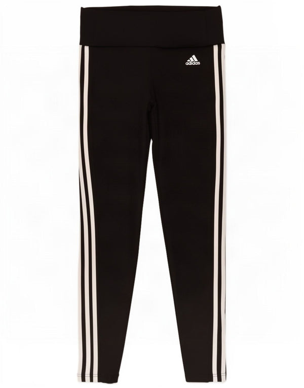 Adidas Womens Aeroready Leggings UK 8/10 Small Black Polyester