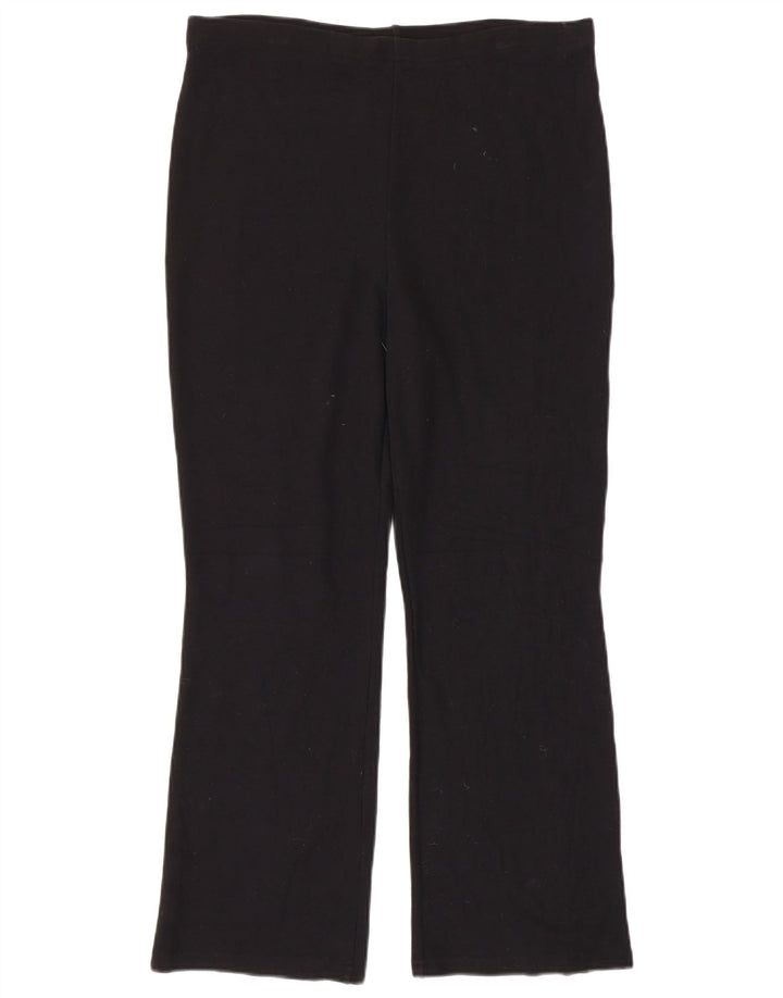 Marks & Spencer Womens St. Michael Trousers UK 14 Large Black Viscose