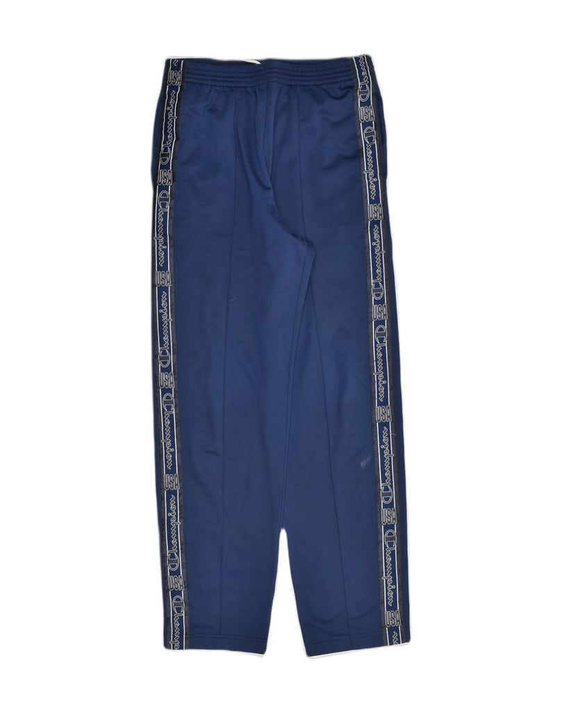 CHAMPION Mens Tracksuit Trousers Medium Blue Polyester | Vintage Champion | Thrift | Second-Hand Champion | Used Clothing | Messina Hembry 