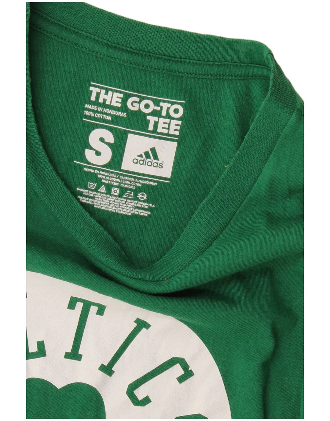 ADIDAS Mens Graphic T-Shirt Top Small Green Cotton