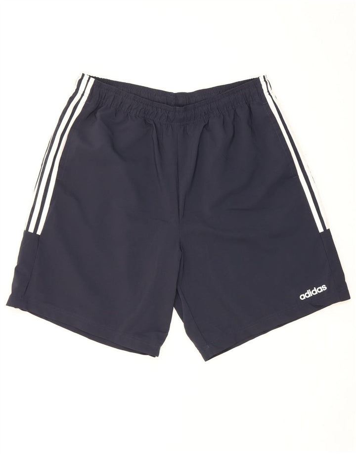 Adidas Mens Sport Shorts XL  Navy Blue Polyester