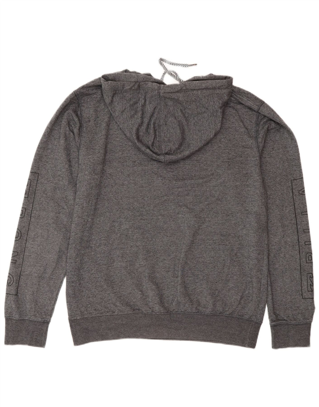 Billabong Mens Tailored Fit Graphic Hoodie Jumper Medium Grey Flecked
