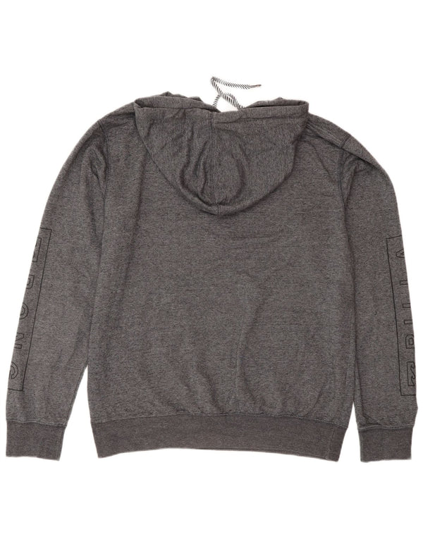 Billabong Mens Tailored Fit Graphic Hoodie Jumper Medium Grey Flecked