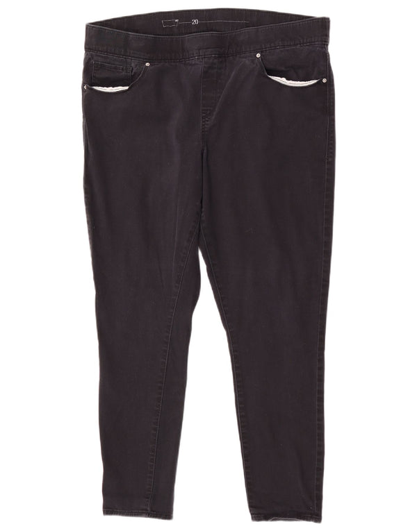 Levi's Womens Skinny Casual Trousers US 20 2XL W40 L28 Black Cotton
