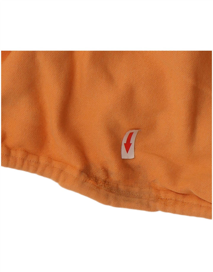 CHAMPION Mens Hoodie Jumper Medium Orange Cotton