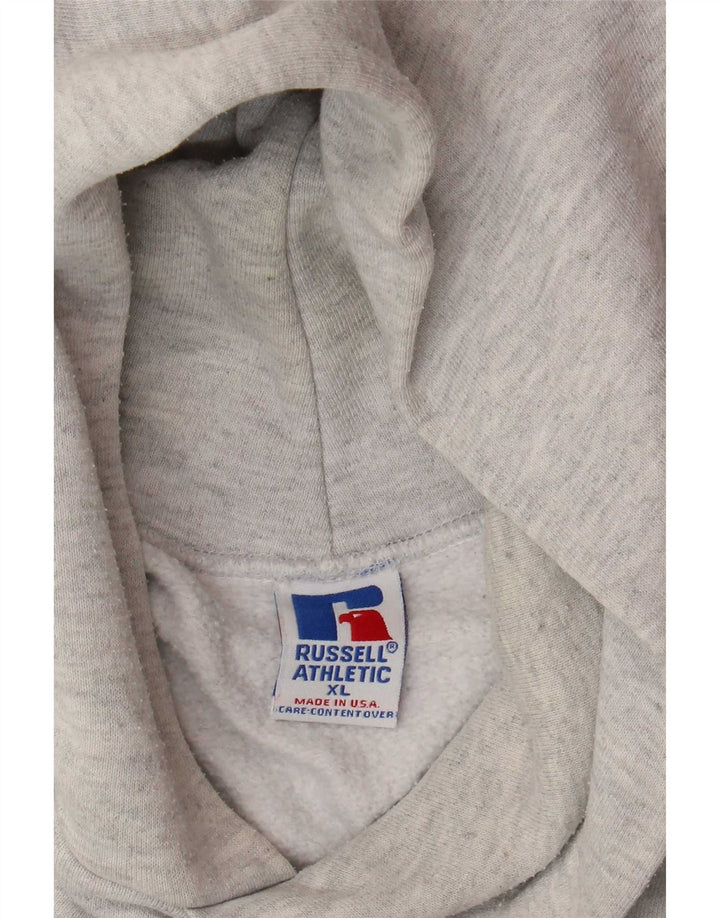 Russell Athletic Mens Hoodie Jumper XL Grey