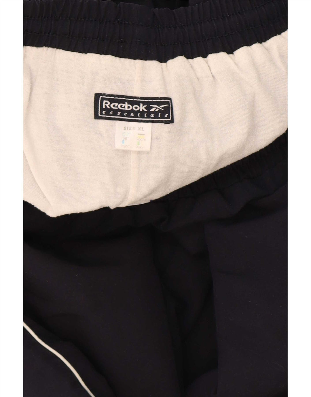 Reebok Mens Tracksuit Trousers XL Navy Blue Polyester