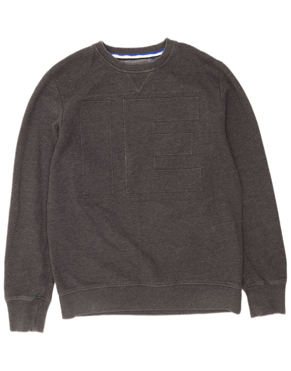 Superdry Mens Graphic Sweatshirt Jumper Large Grey Cotton