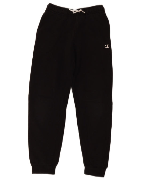 Champion Boys Tracksuit Trousers Joggers 9-10 Years Black Cotton