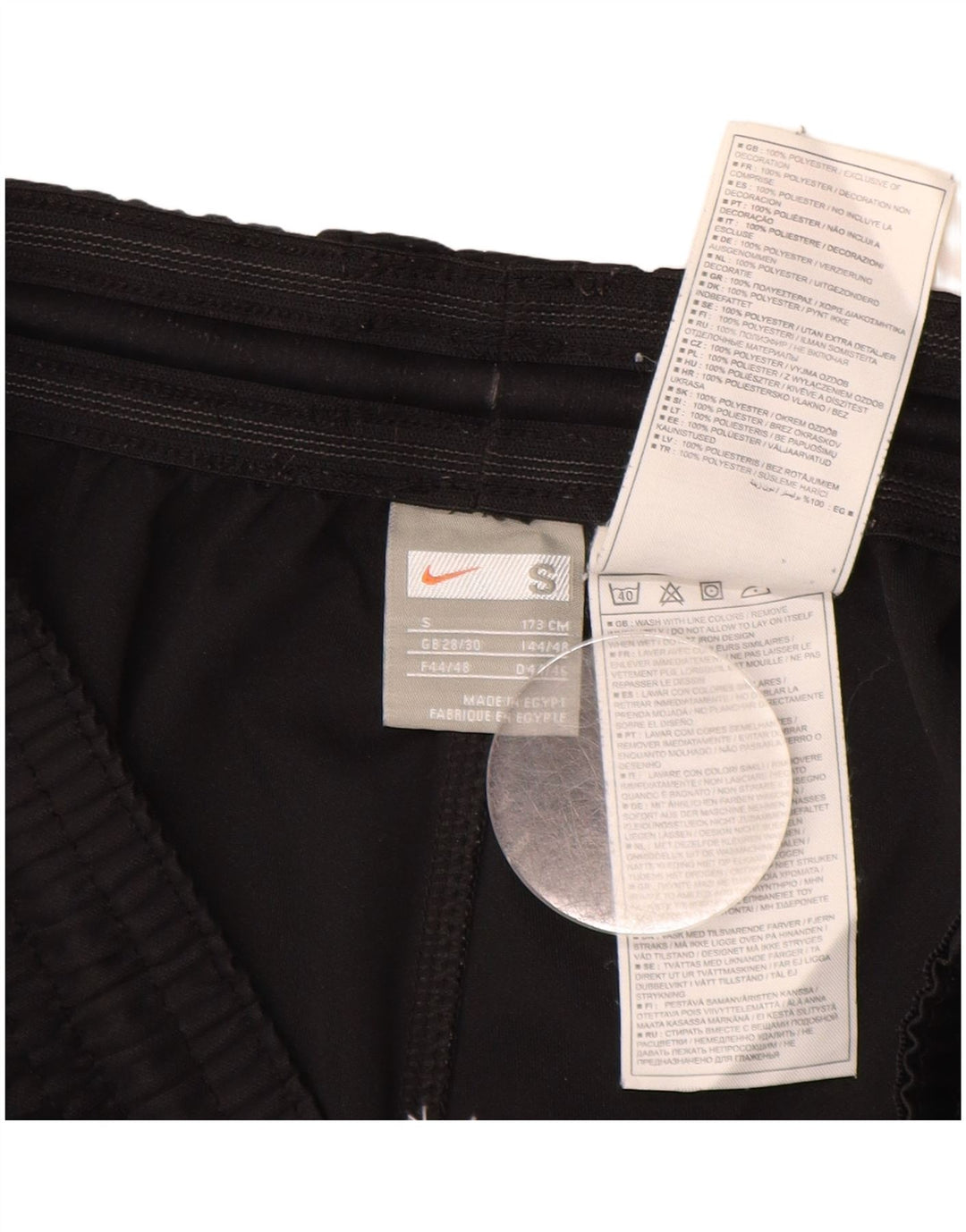 NIKE Mens Sport Shorts Small  Black Polyester