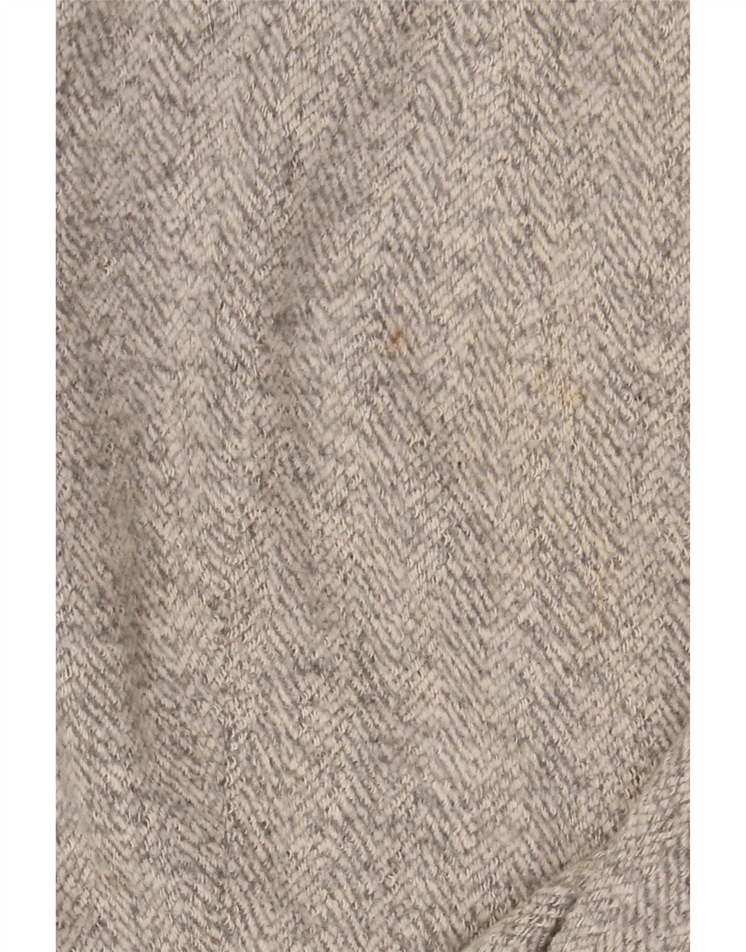 Zara Womens Overcoat UK 12 Medium Beige Herringbone Polyester