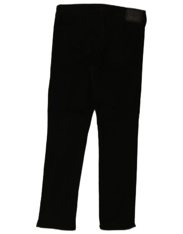 Levi's Womens 712 Slim Jeans W28 L28 Black Cotton