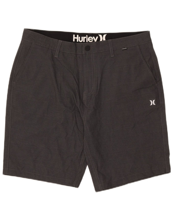 Hurley Mens Chino Shorts W36 Large Grey Polyester