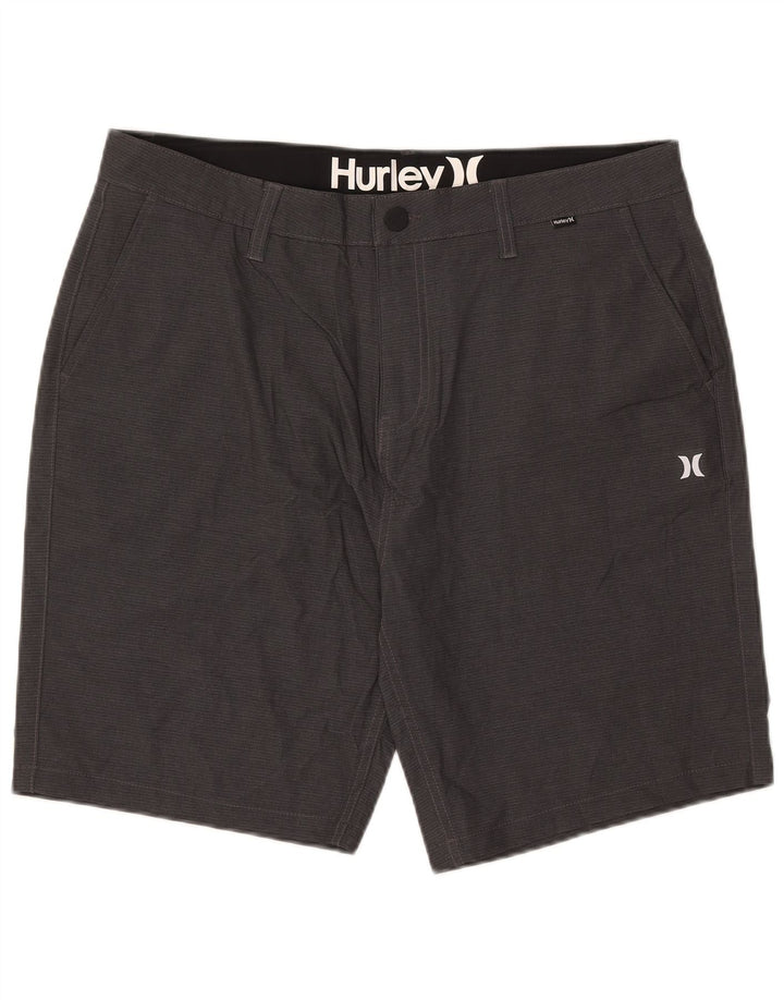 Hurley Mens Chino Shorts W36 Large Grey Polyester