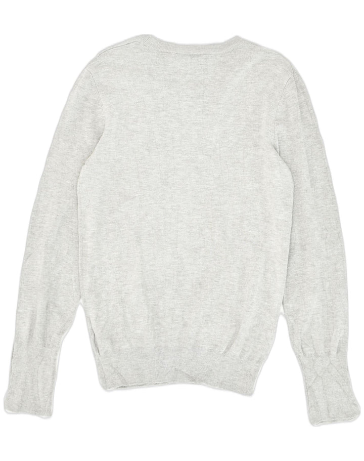 GUESS Womens Crew Neck Jumper Sweater UK 18 XL Grey Viscose | Vintage Guess | Thrift | Second-Hand Guess | Used Clothing | Messina Hembry 