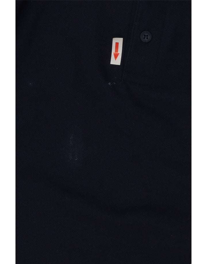 Umbro Mens Polo Shirt Large Navy Blue Polyester
