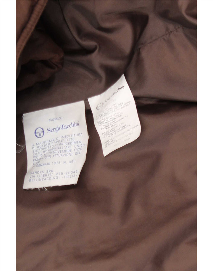 Sergio Tacchini Mens Padded Coat IT 54 2XL Brown Polychlorid