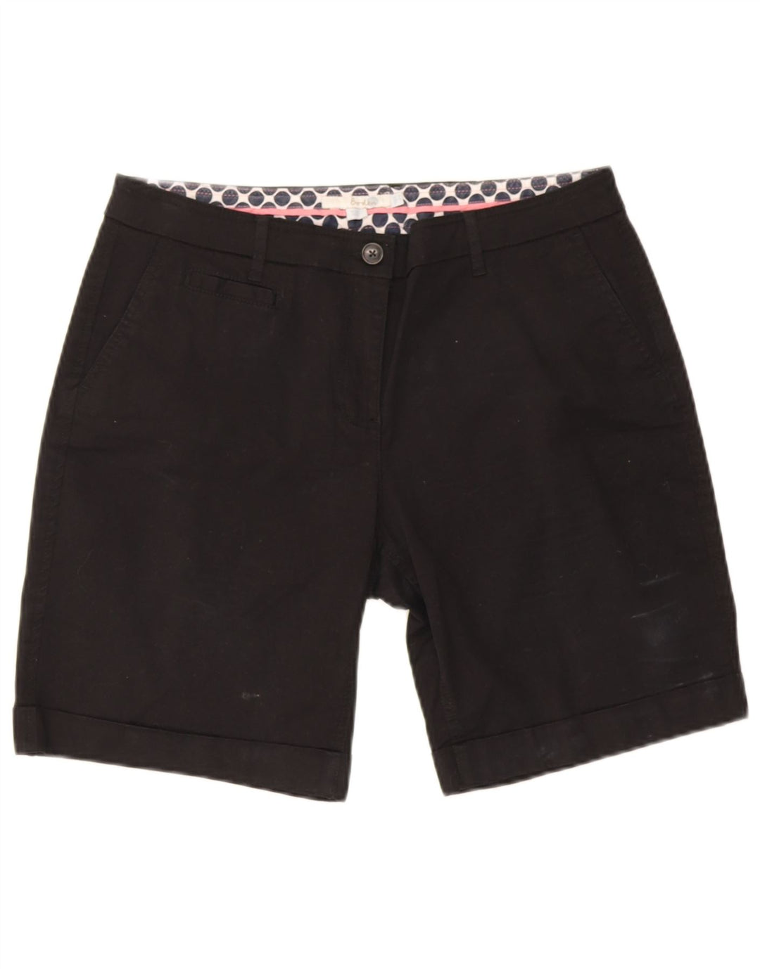 Boden Womens Chino Shorts UK 12 Medium W30  Black Cotton