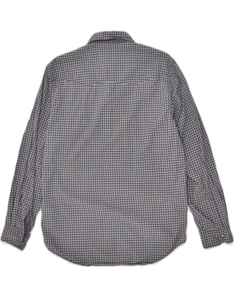 EDDIE BAUER Mens Shirt Small Blue Check Cotton | Vintage Eddie Bauer | Thrift | Second-Hand Eddie Bauer | Used Clothing | Messina Hembry 