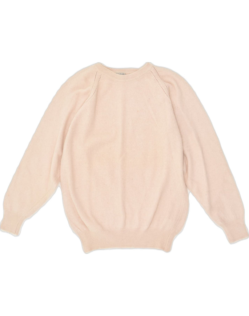 ALBA FORNARI Womens Crew Neck Jumper Sweater UK 14 Medium Pink Wool | Vintage Alba Fornari | Thrift | Second-Hand Alba Fornari | Used Clothing | Messina Hembry 