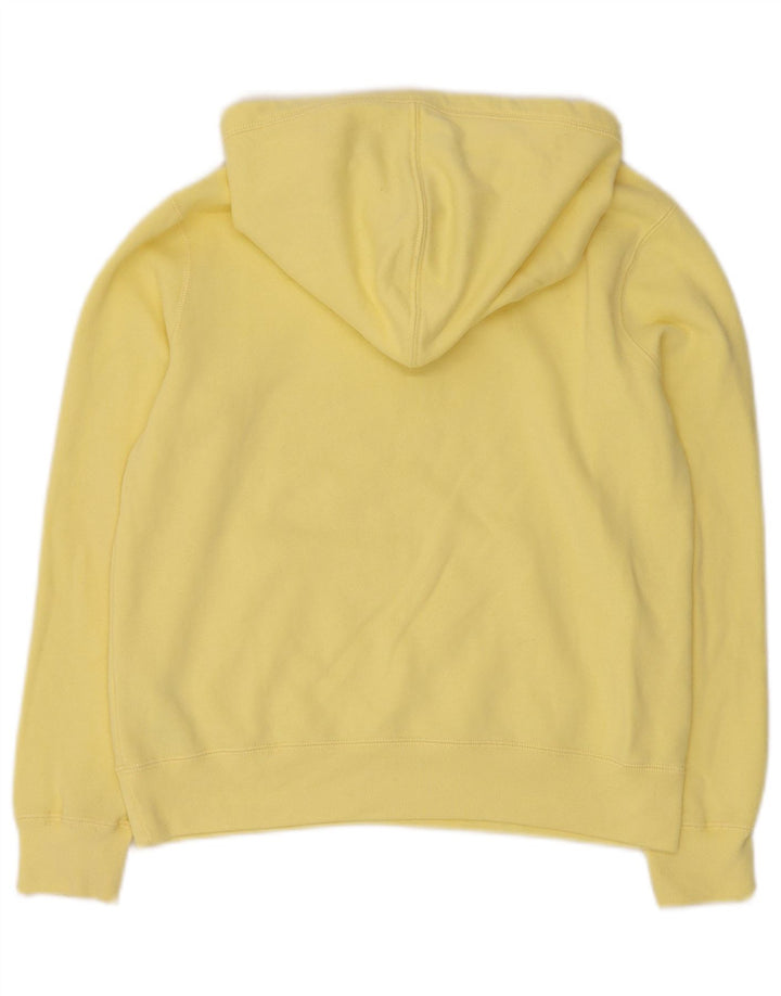 ABERCROMBIE & FITCH Girls Graphic Hoodie Jumper 13-14 Years Yellow Cotton