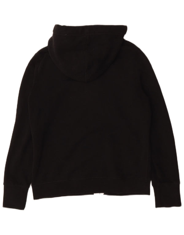 Superdry Womens Graphic Zip Hoodie Sweater UK 18 XL Black Cotton