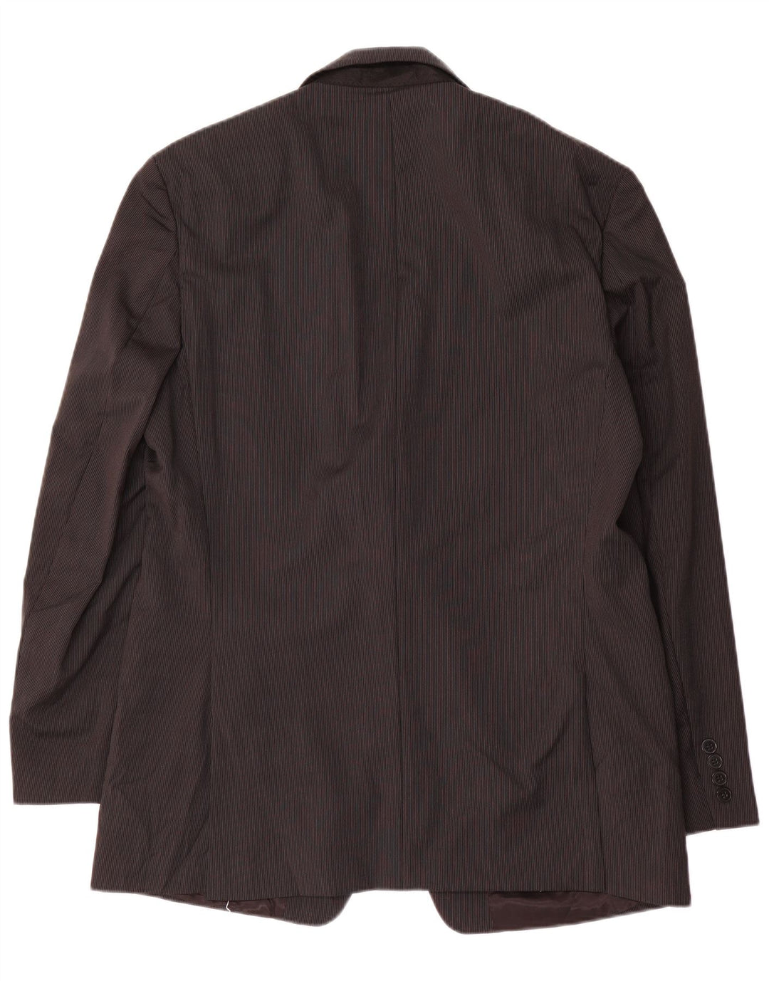 CALVIN KLEIN Mens 2 Button Blazer Jacket UK 42 XL Black Pinstripe Wool