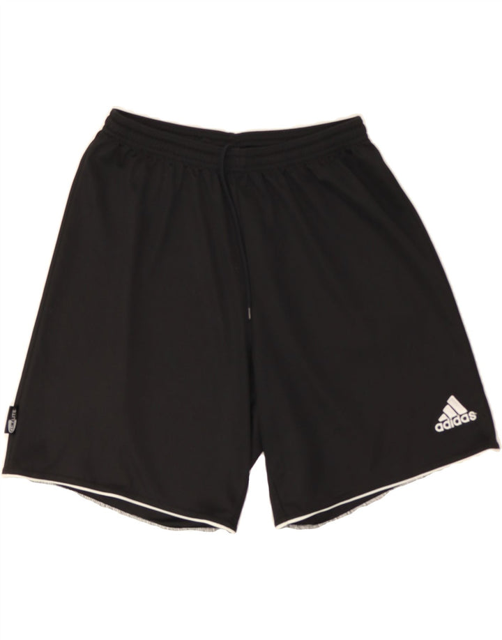 ADIDAS Boys Climalite Sport Shorts 9-10 Years Medium Black Polyester Vintage Adidas and Second-Hand Adidas from Messina Hembry 