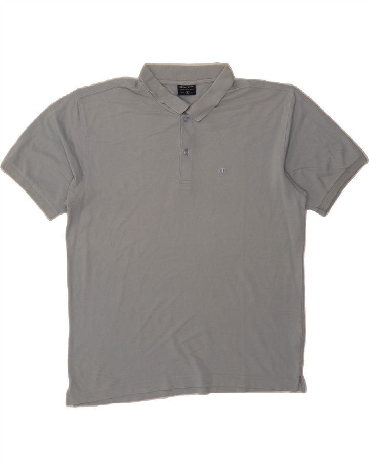 CHAMPION Mens Polo Shirt Large Blue Cotton Vintage Champion and Second-Hand Champion from Messina Hembry 