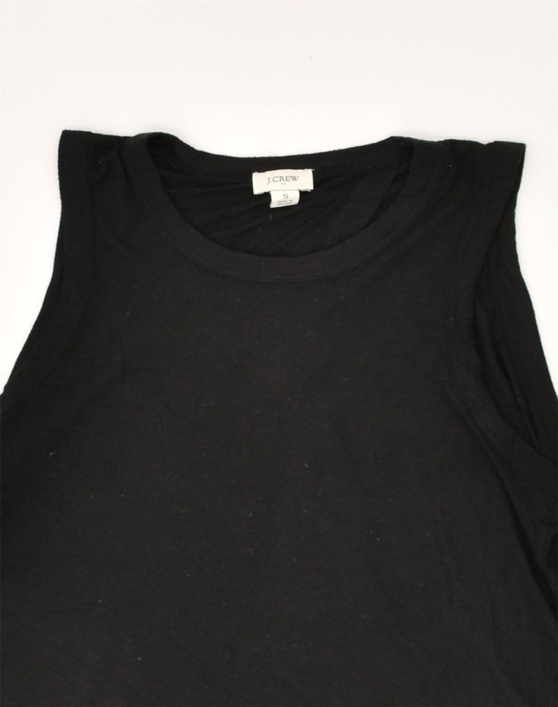 J. CREW Womens Vest Top UK 10 Small Black Polyester | Vintage J. Crew | Thrift | Second-Hand J. Crew | Used Clothing | Messina Hembry 