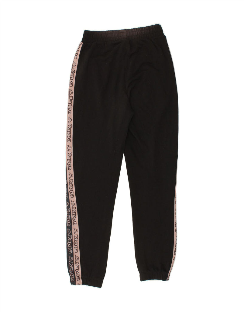 KAPPA Mens Graphic Tracksuit Trousers Joggers Small Black Cotton Vintage Kappa and Second-Hand Kappa from Messina Hembry 