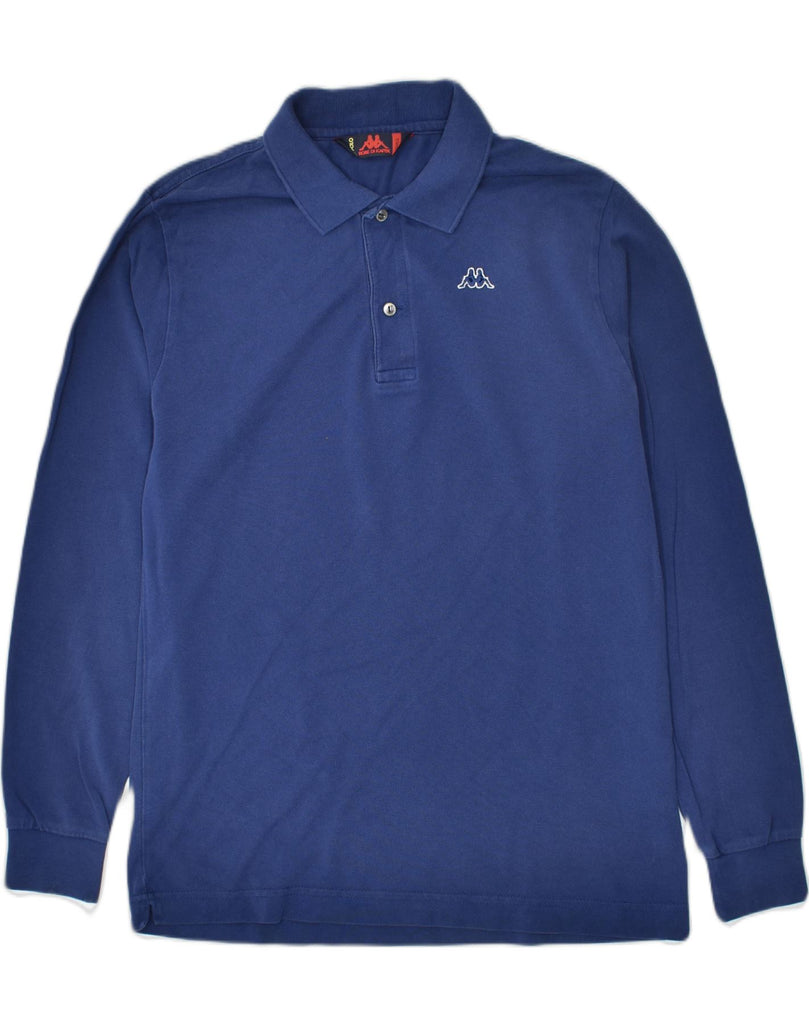 KAPPA Mens Long Sleeve Polo Shirt Small Navy Blue Cotton | Vintage | Thrift | Second-Hand | Used Clothing | Messina Hembry 