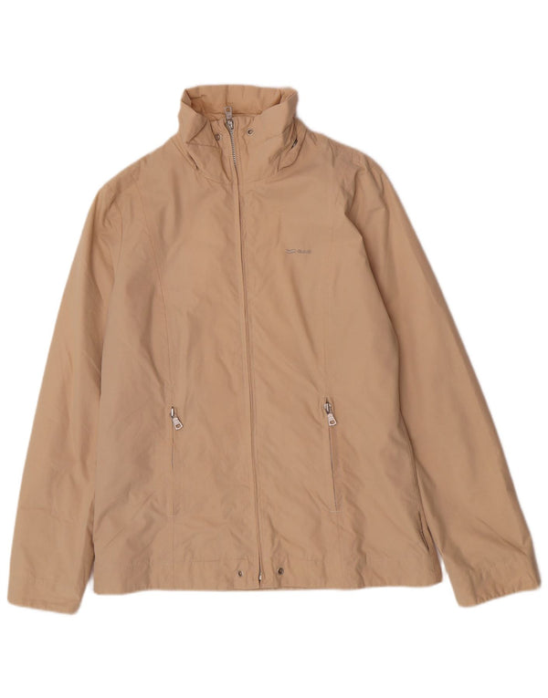 Gas Womens Regular Fit Windbreaker Jacket UK 16 Large Beige Cotton