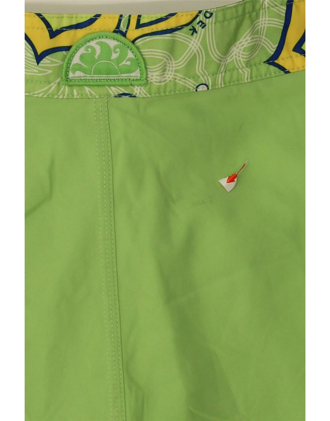 SUNDEK Mens Swimming Shorts Medium  Green Floral Polyester Vintage Sundek and Second-Hand Sundek from Messina Hembry 