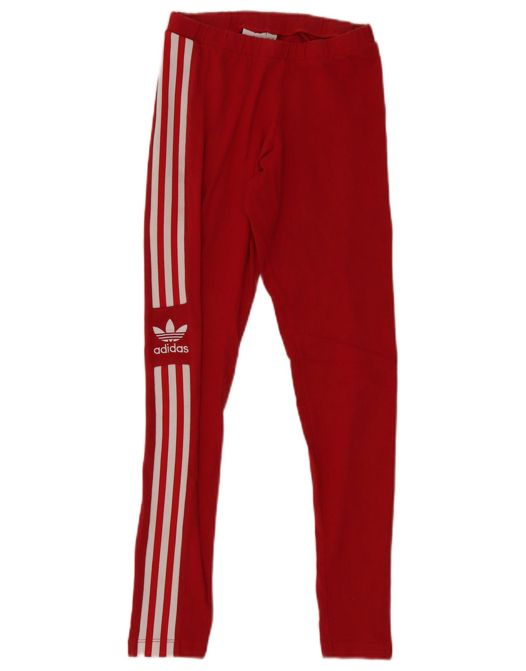 Adidas Womens Graphic Leggings UK 8 Small Red Cotton