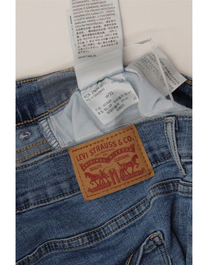 Levi's Womens Classic Denim Shorts W32 Large Blue Cotton