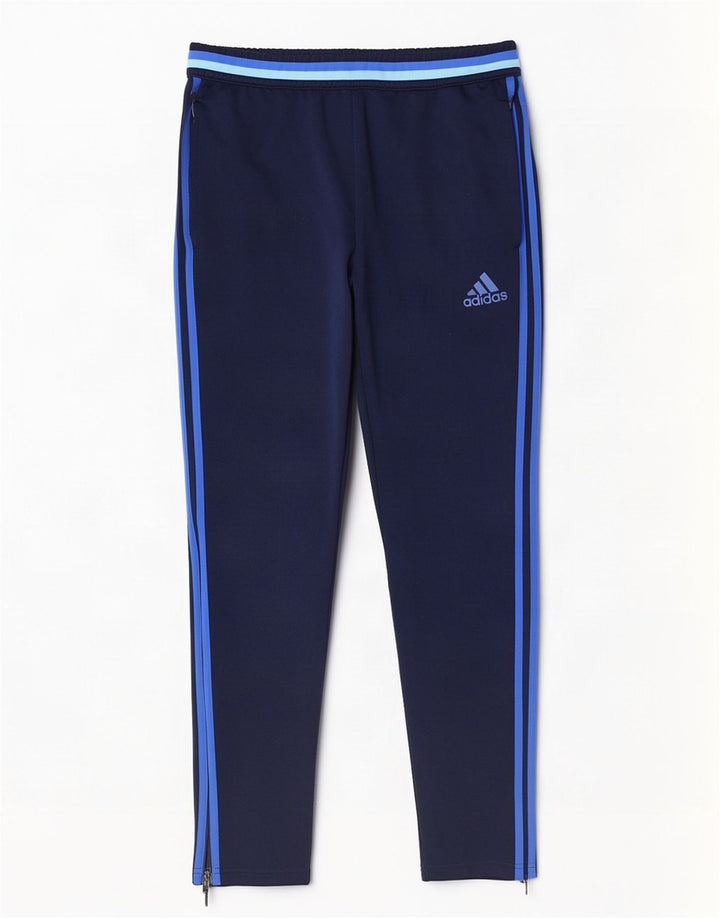 Adidas Mens Climacool Tracksuit Trousers Large Navy Blue Polyester