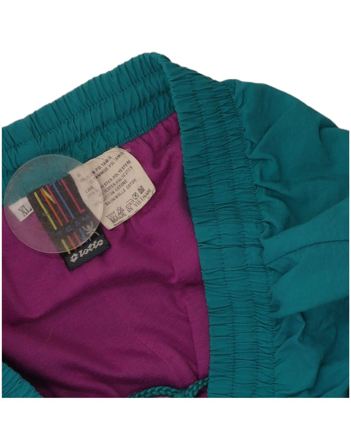 Lotto Mens Graphic Tracksuit Trousers Joggers XL  Blue Polyamide