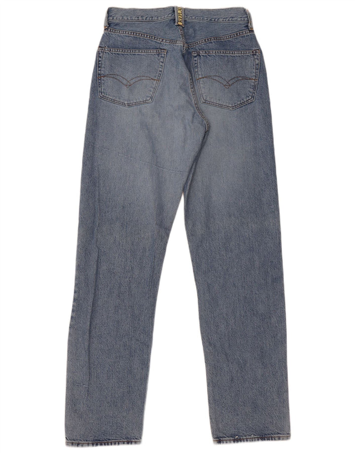 Replay Mens Straight Jeans W33 L35 Blue Cotton