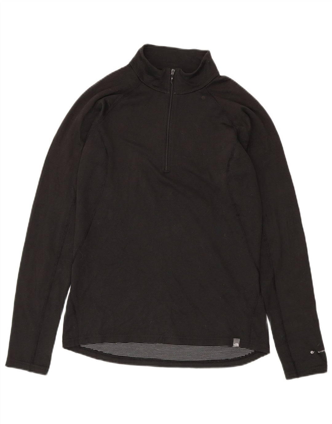 The North Face Mens Zip Neck Pullover Tracksuit Top Small Black Polyester