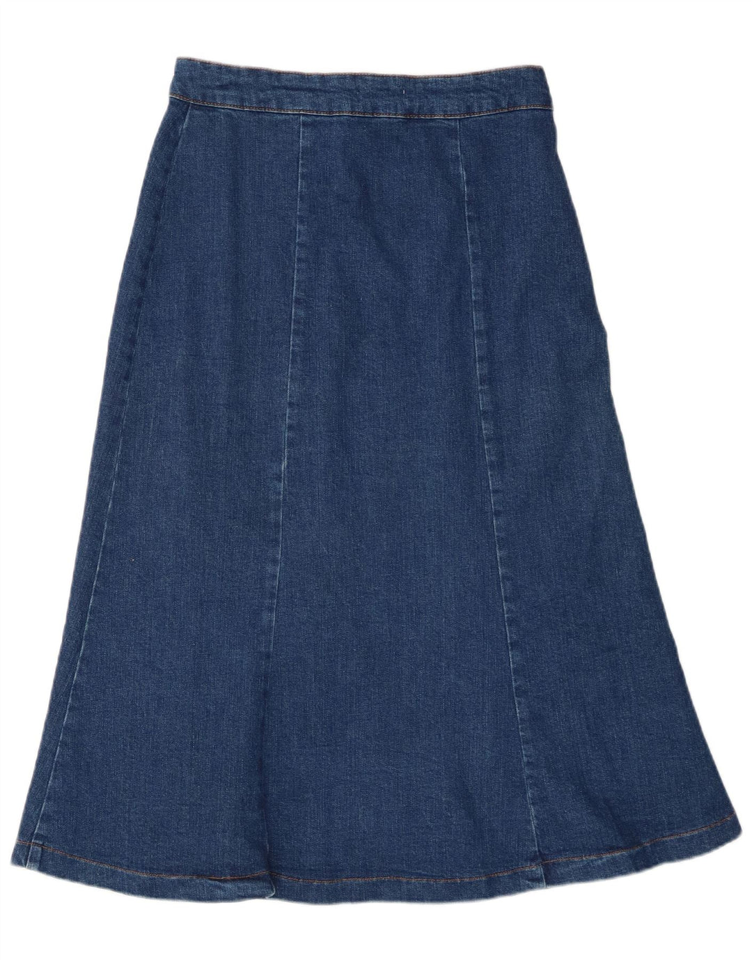 WHISTLES Womens Denim Skirt UK 10 Small W28  Blue Cotton