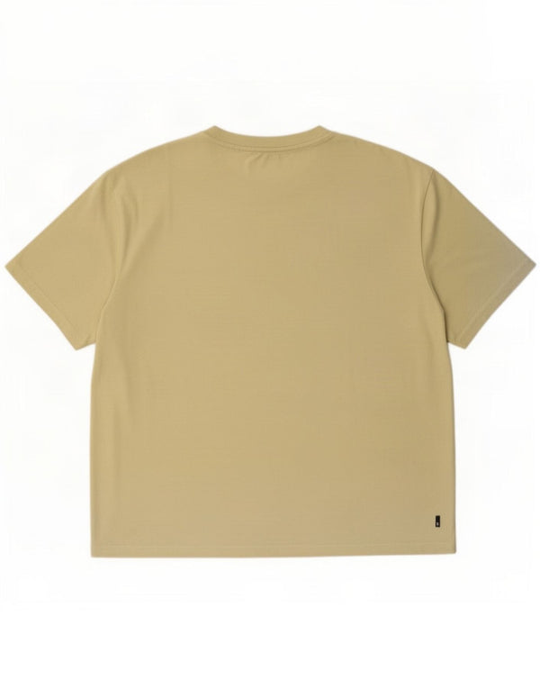 Timberland Mens Box Fit T-Shirt Top Large Khaki Cotton