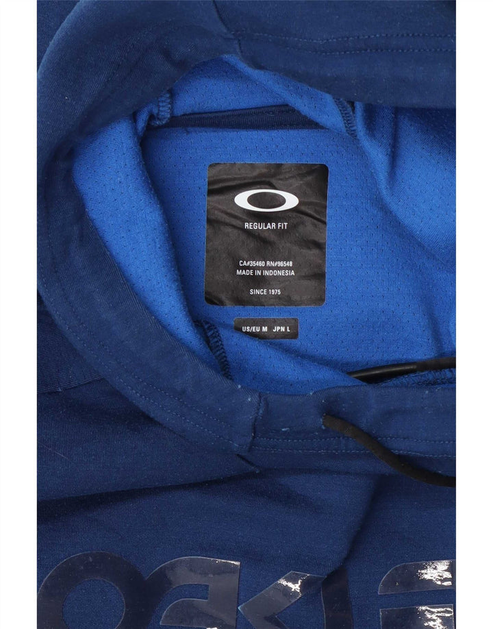 Oakley Mens Graphic Regular Fit Hoodie Jumper Medium Blue
