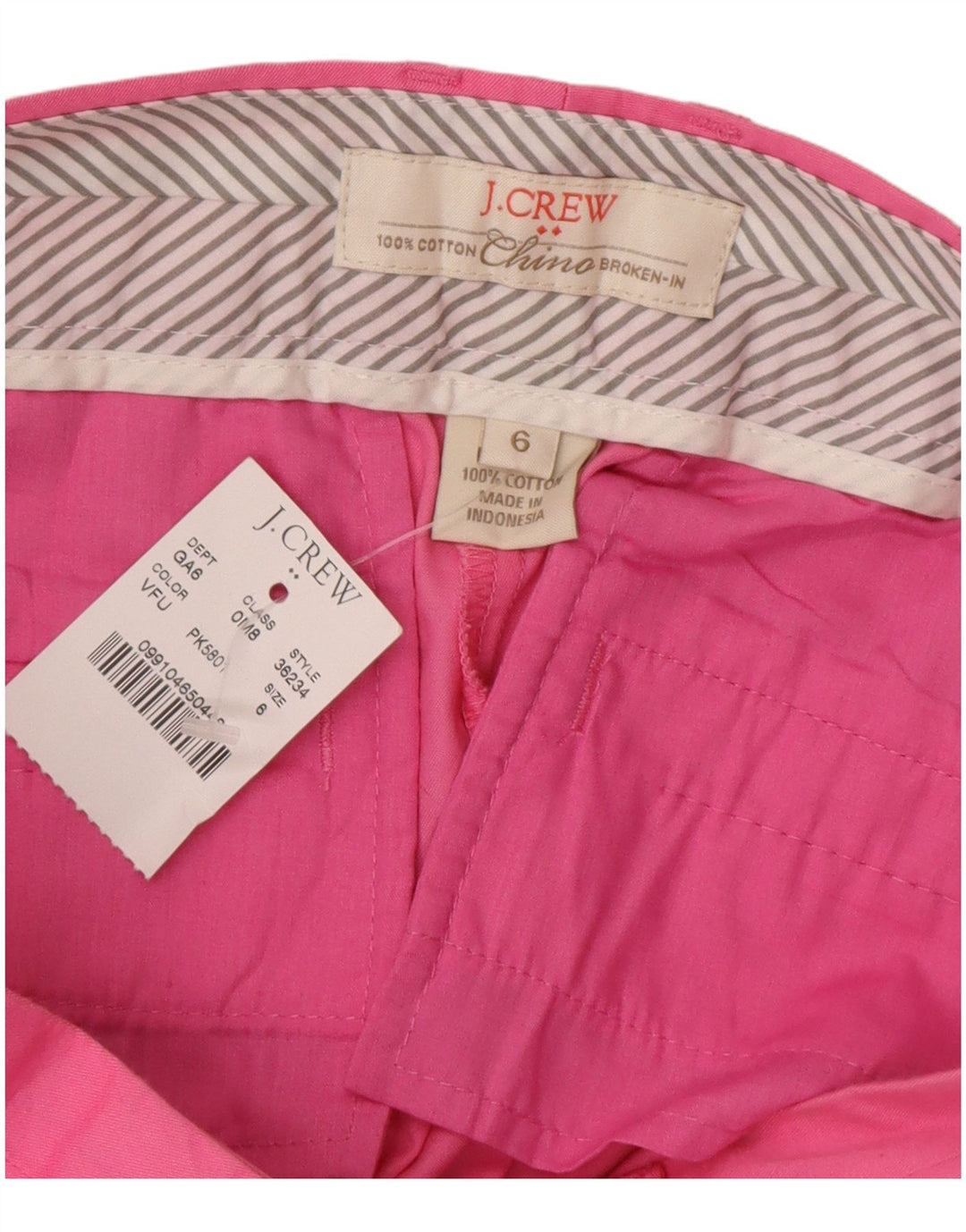 J. CREW Womens Chino Shorts US 6 Medium W32  Pink Cotton
