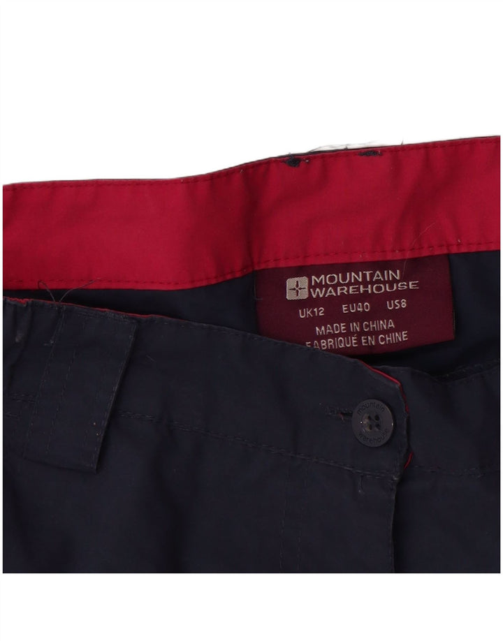 Mountain Warehouse Womens Cargo Trousers UK 12 Medium W30 L22 Navy Blue