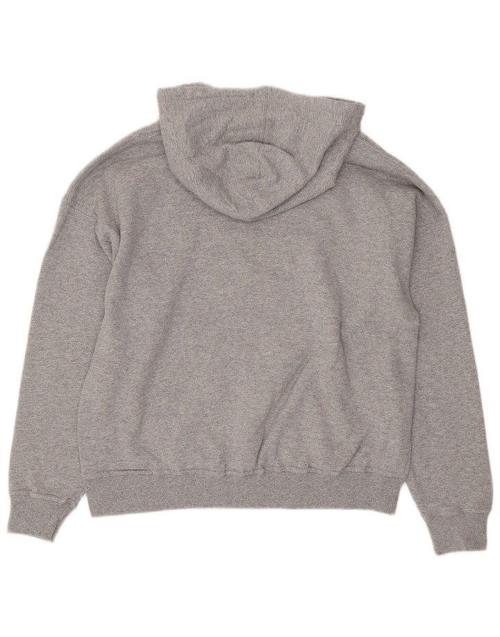 Champion Mens Graphic Hoodie Jumper Large Grey Cotton