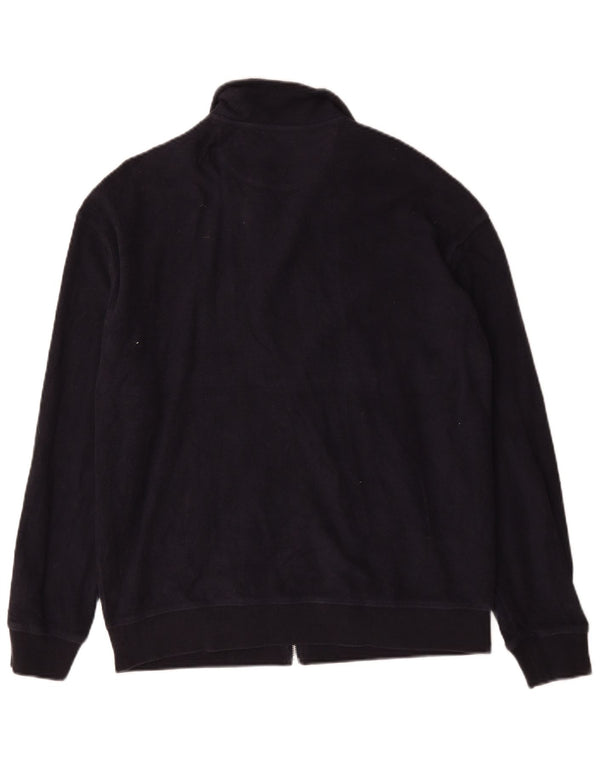 Farah Mens Tracksuit Top Jacket Small Navy Blue Cotton