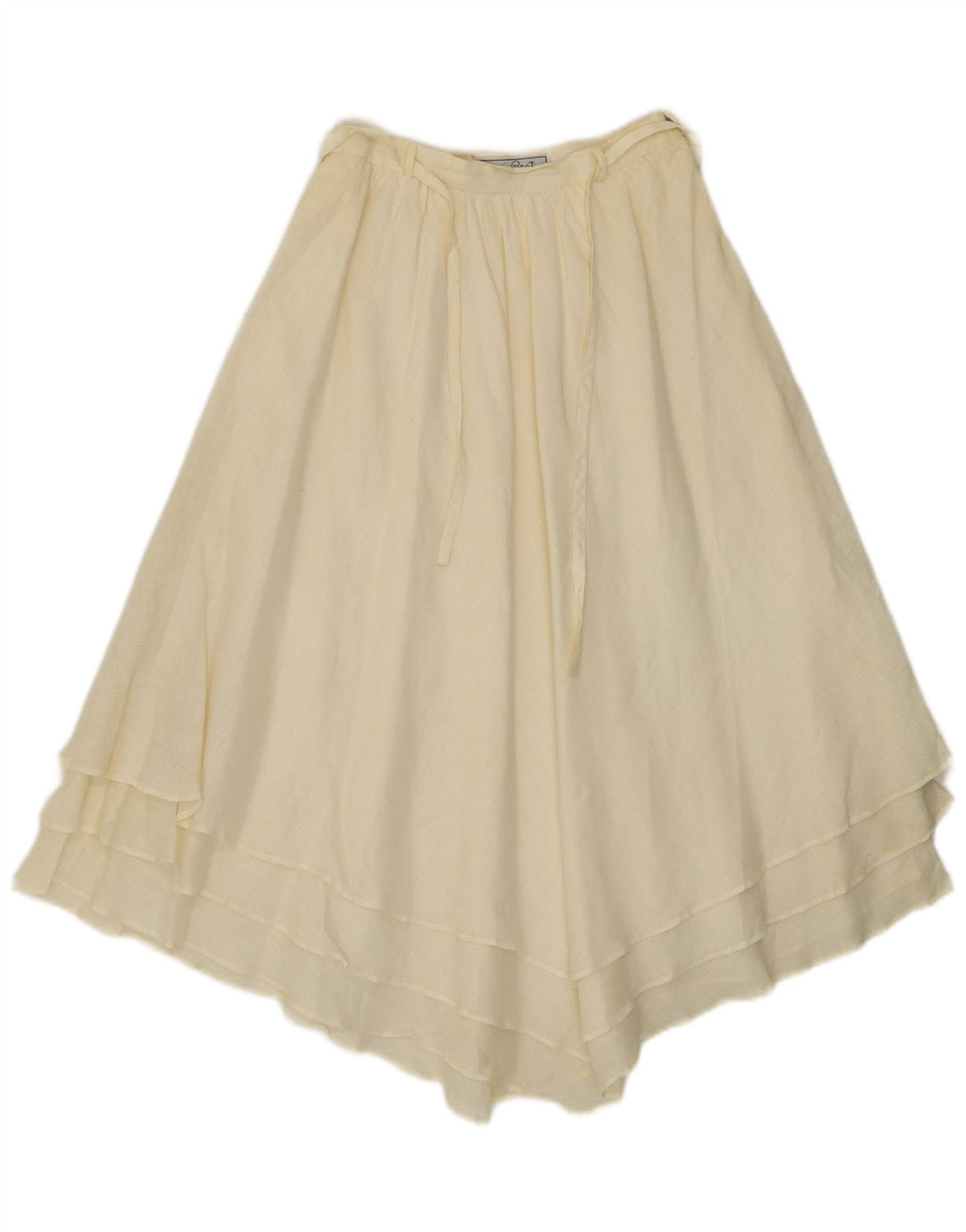 Giorgio Grati Womens Asymmetrical Skirt IT 42 Medium W24 Off White