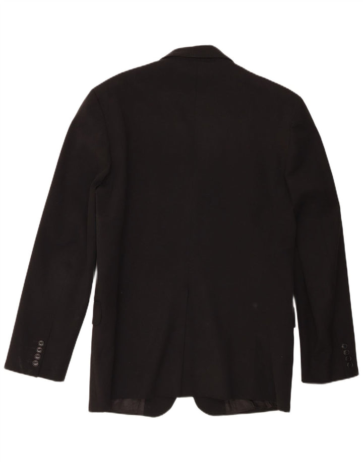 Calvin Klein Mens 3 Button Blazer Jacket IT 52 XL Black Polyester