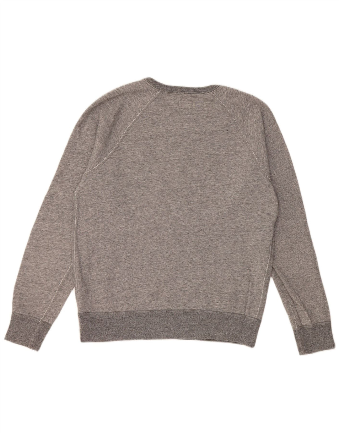 J. CREW Womens Oversized Sweatshirt Jumper UK 10 Small Grey Cotton